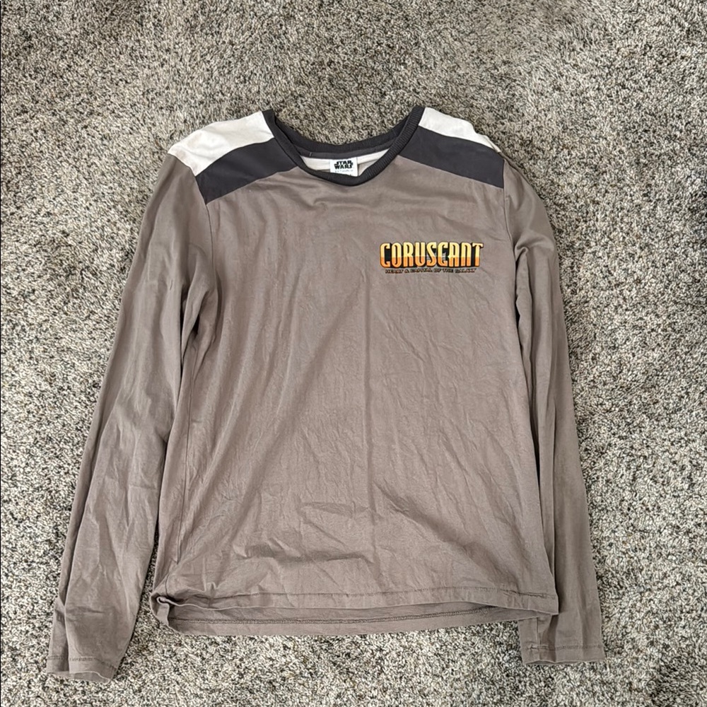 Star Wars Long Sleeve Tee - Gray and White